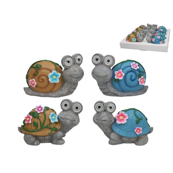 ANIMALES 4 SURT.LUZ SOLAR LED 17X9X11,5 CM 6H