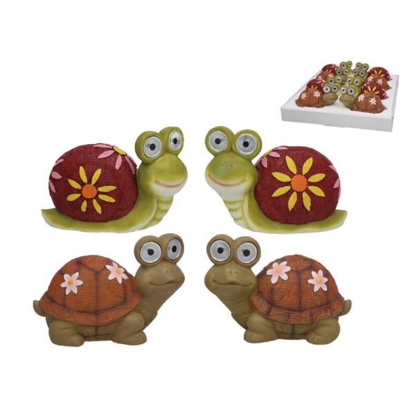 ANIMALES 4 SURT.LUZ SOLAR LED 15X9X10,5 CM 6H