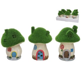 CASITA SETA FLOC LUZ SOLAR LED 13X12X18,5 CM 6H