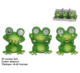 RANA GUSS 3 SURT 2 LUZ SOLAR LED 10X7X12 CM 6H