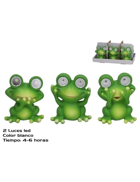 RANA GUSS 3 SURT 2 LUZ SOLAR LED 10X7X12 CM 6H