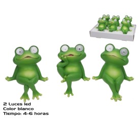 RANA GUSS 3 SURT 2 LUZ SOLAR LED 12X9X14 CM 6H