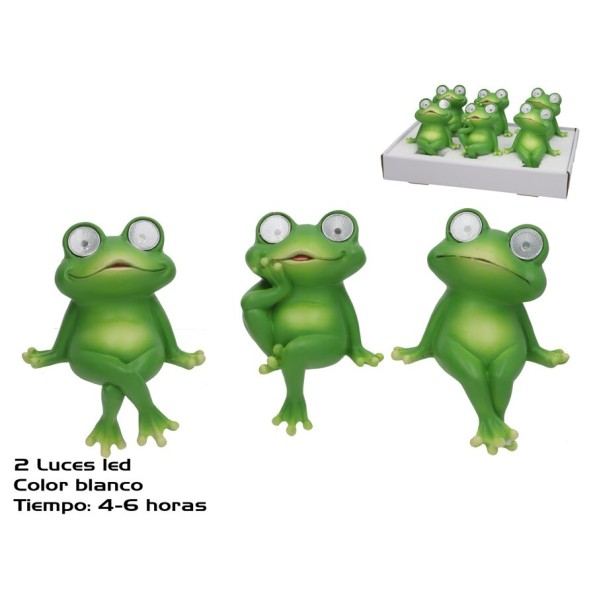 RANA GUSS 3 SURT 2 LUZ SOLAR LED 12X9X14 CM 6H