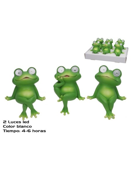 RANA GUSS 3 SURT 2 LUZ SOLAR LED 12X9X14 CM 6H