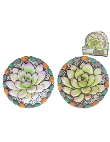 BALDOSA DECORADO FLOR 2 SRT 25X2,5 CM