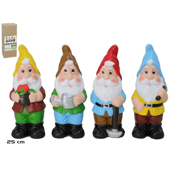 GNOMO OFICIO 10X7X25CM 4 SRT