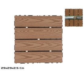 BALDOSA PLASTICO Y MADERA PINO SATIRON 29X29CM