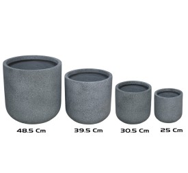 MACETERO MAGNESIO X4 48,5/39,5/30,5/25 CM AZUL