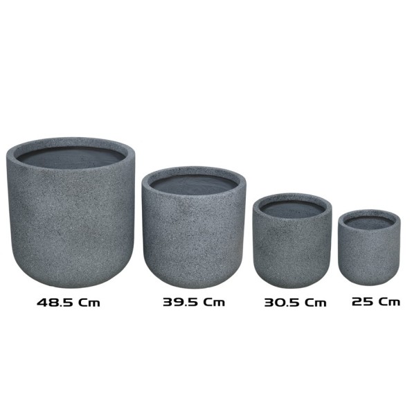 MACETERO MAGNESIO X4 48,5/39,5/30,5/25 CM AZUL