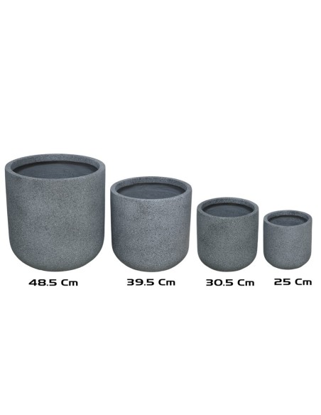 MACETERO MAGNESIO X4 48,5/39,5/30,5/25 CM AZUL