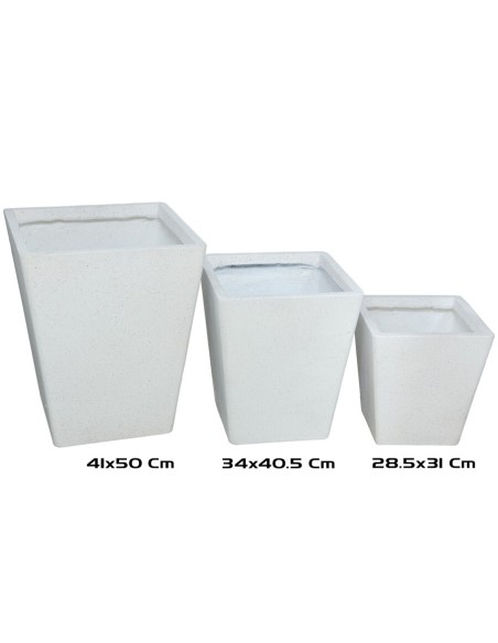 MACETERO MAGNESIO X3 41/34/28,5 CM BLANCO