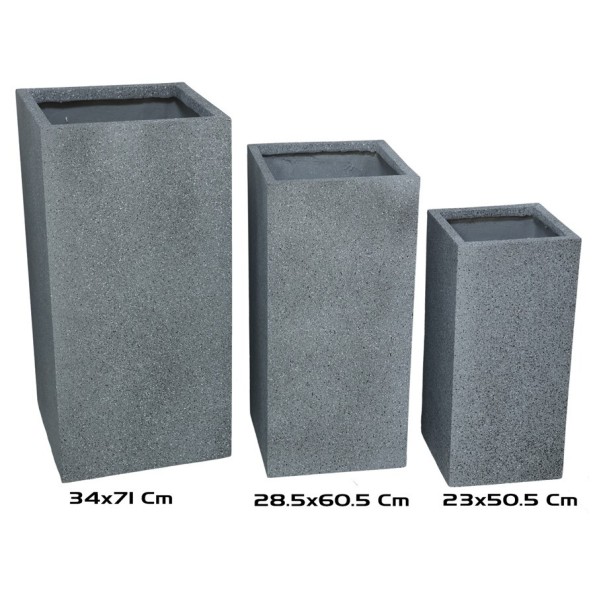 MACETERO MAGNESIO X3 71/60,5/50,5 CM AZUL