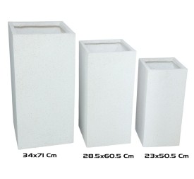 MACETERO MAGNESIO X3 71/60,5/50,5 CM BLANCO