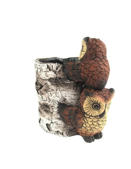 MACETERO TRONCO 2 BUHOS