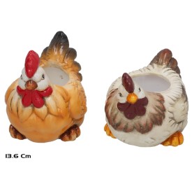 MACETA GALLINA RUTH 2 SURT. 17,5X12,4X14,2CM