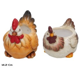 MACETA GALLINA RUTH 2 SURT. 22,5X16,7X17,8CM