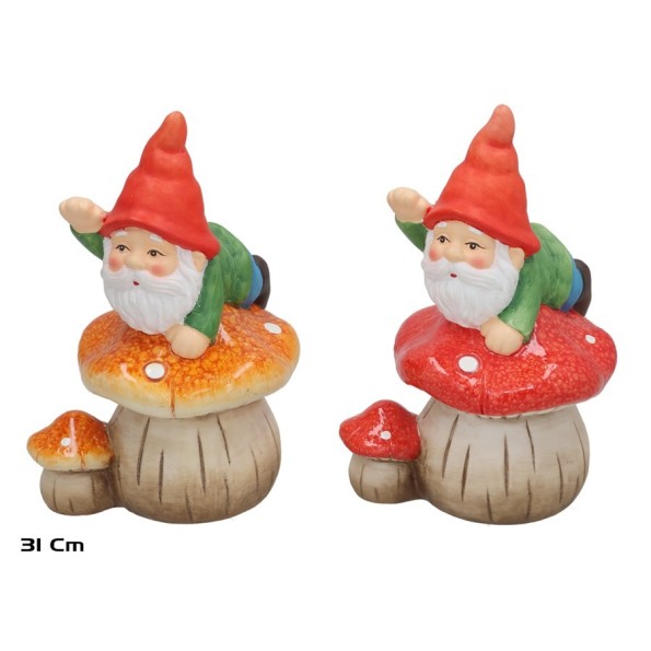 SETA C/ENANITO DECORADA ALICIA 28,8CM 2 SURT.