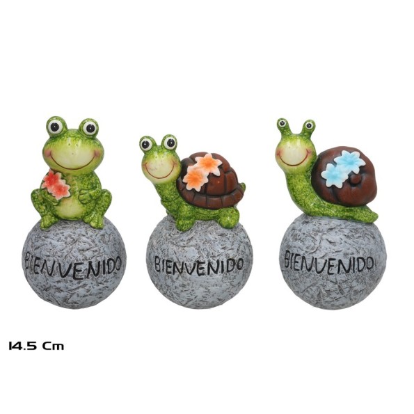 ANIMAL SENTADO ROCIO 16,8CM 3 SURT.