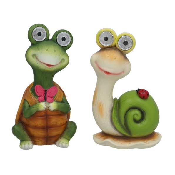 ANIMALES TORA 2 SURT. 2 LUZ SOLAR LED 12X8,5X21 CM