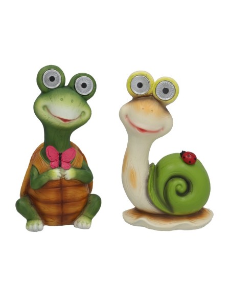 ANIMALES TORA 2 SURT. 2 LUZ SOLAR LED 12X8,5X21 CM