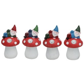 SETA C/GNOMO LUZ SOLAR LED 14X14X25,5 CM 6H