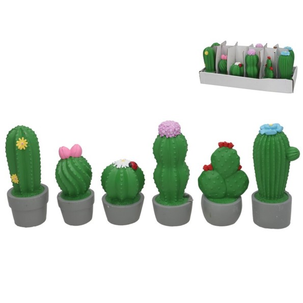 CACTUS GUSS 6 SURT DECO 7,2X7,2X18,3 CM