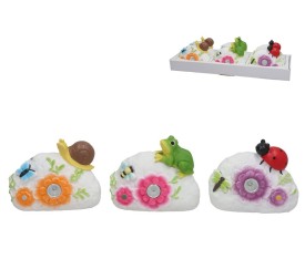 PIEDRA 3 SURT C/ BICHO LUZ SOLAR LED 16,5X6,5X13 C