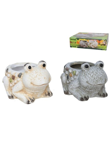 MACETERO RANA TERRACOTA 2 SRT 13X10,5X8,5 CM