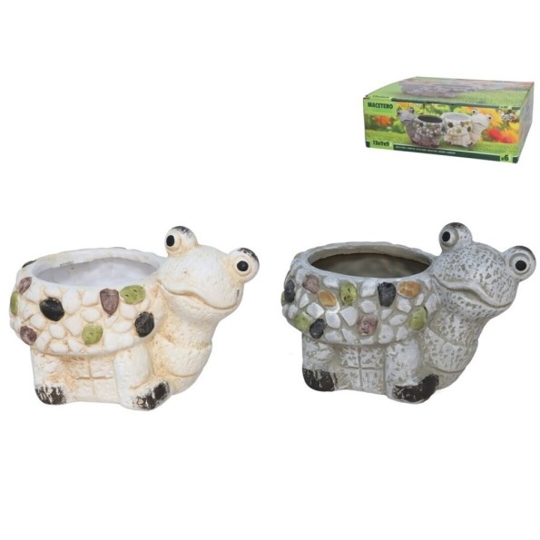 MACETERO CARACOL TERRACOTA 2 SRT 13,5X9,5X9,5 CM