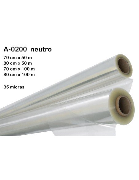 BOBINA POLIPROPILENO NEUTRO (CELOFAN) 80cmx50m