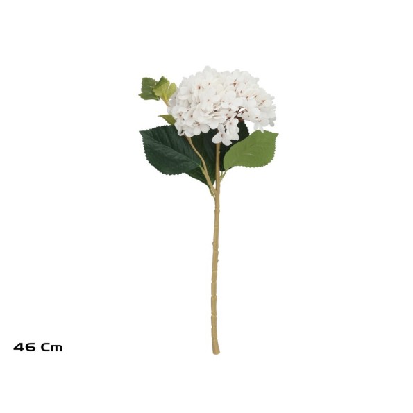 VARA HORTENSIA FLOR MINI 46 CM (BLANCO)