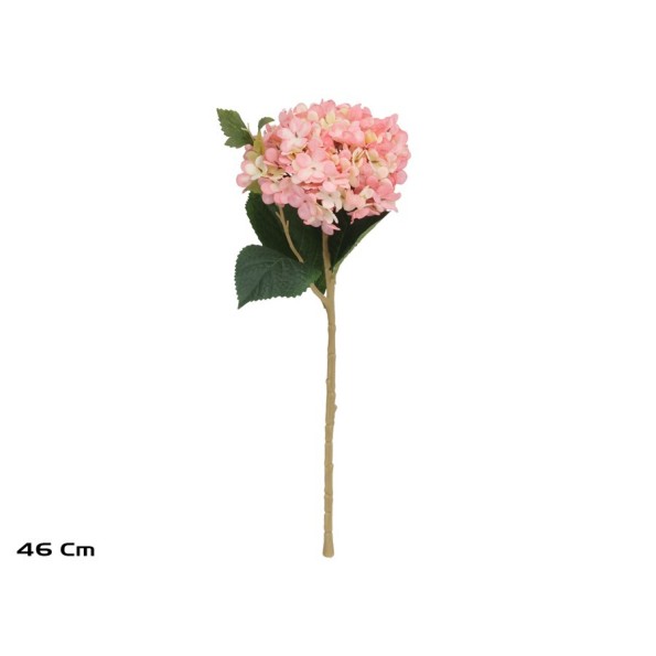 VARA HORTENSIA FLOR MINI 46 CM (ROSA)