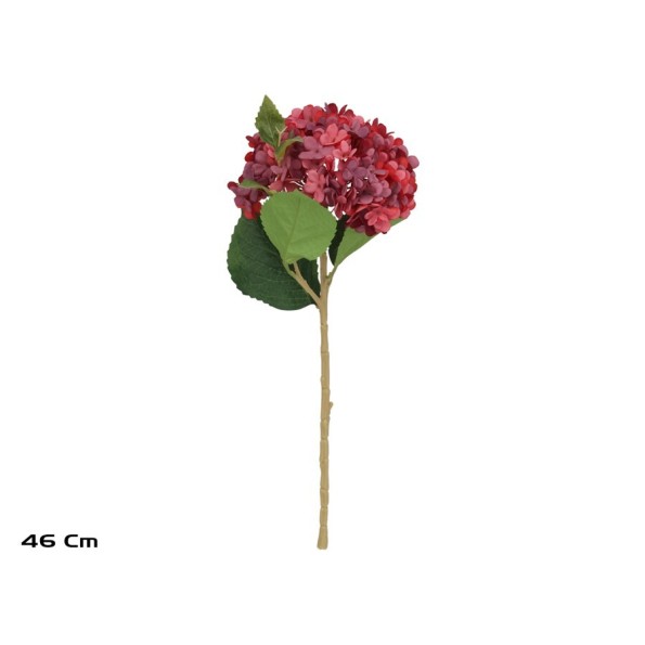 VARA HORTENSIA FLOR MINI 46 CM (BURDEOS)