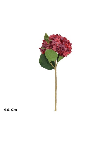 VARA HORTENSIA FLOR MINI 46 CM (BURDEOS)