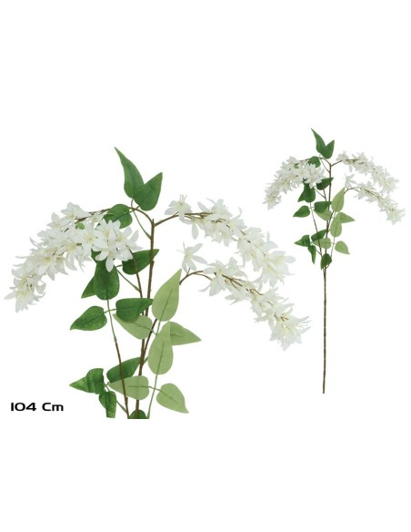 VARA WISTERIA X 3 - 104 CM (BLANCO)