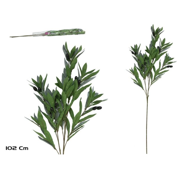 VARA OLIVO FLOCADO 102 CM