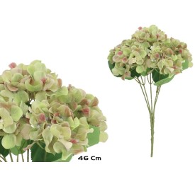 RAMO HORTENSIA PRINTED X 5-46 CM (VERDE)