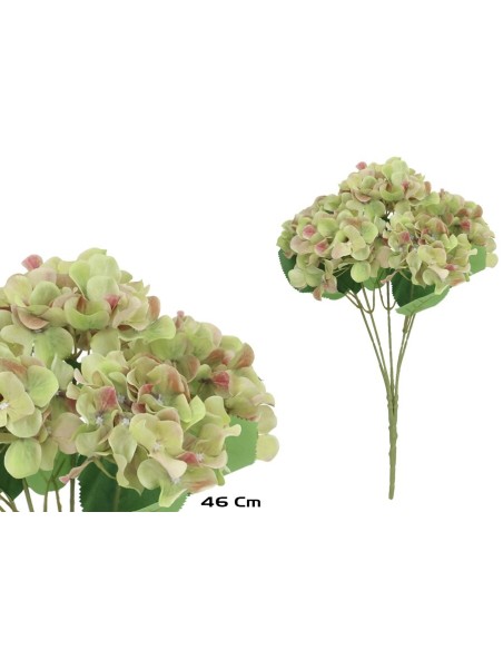 RAMO HORTENSIA PRINTED X 5-46 CM (VERDE)
