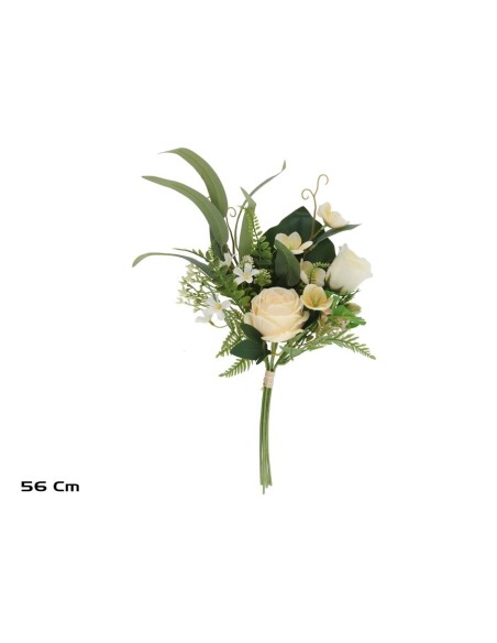 ATADO ALTO ROSAS -CAP -56 CM (CREMA)