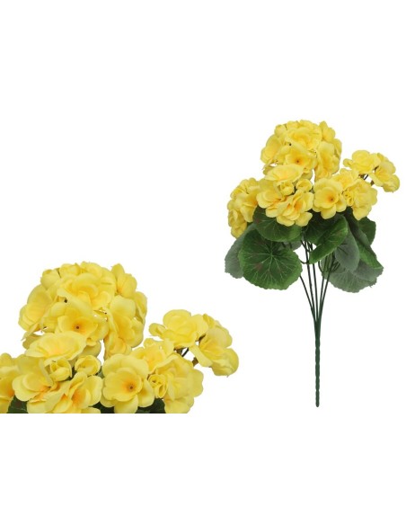 RAMO GERANIO X 5 -35 CM (AMARILLO)