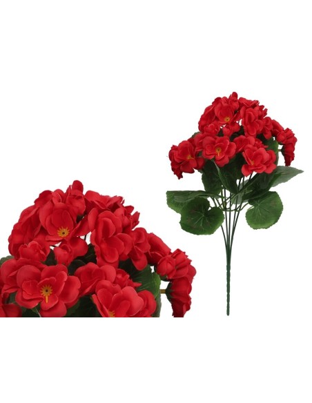 RAMO GERANIO X 5 -35 CM (ROJO)
