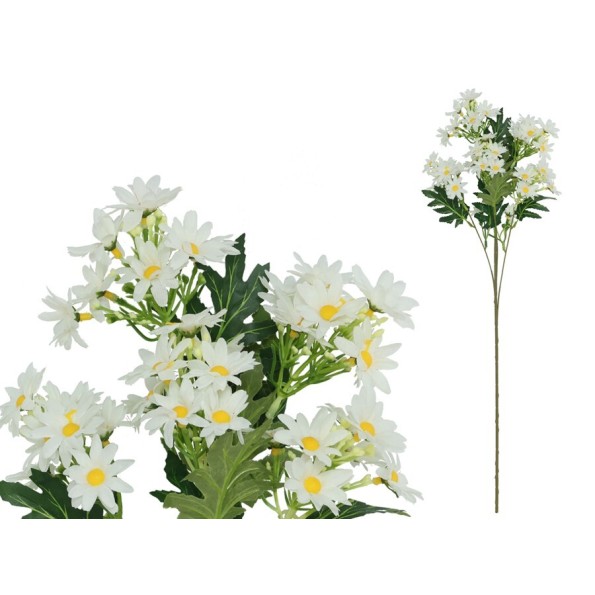 VARA MARGARITAS X 5 X 38-72 CM (BLANCO)