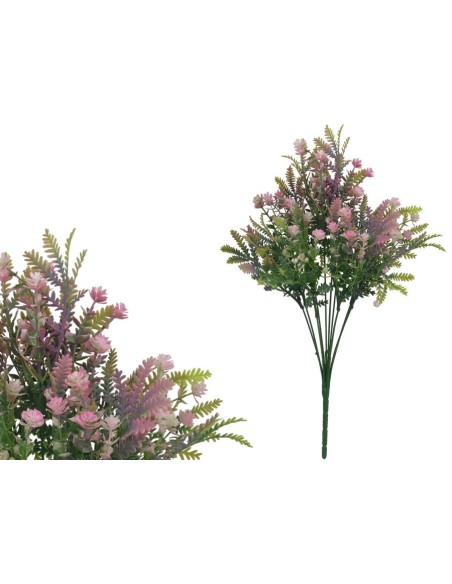 RAMO HELECHO FLOR X 10 - 45 CM (ROSA)