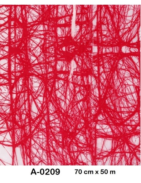 BOBINA POLIPROPILENO SIZOWEB 70CMX50M (CELOFAN) BLANCO/FUCSIA/ROJO