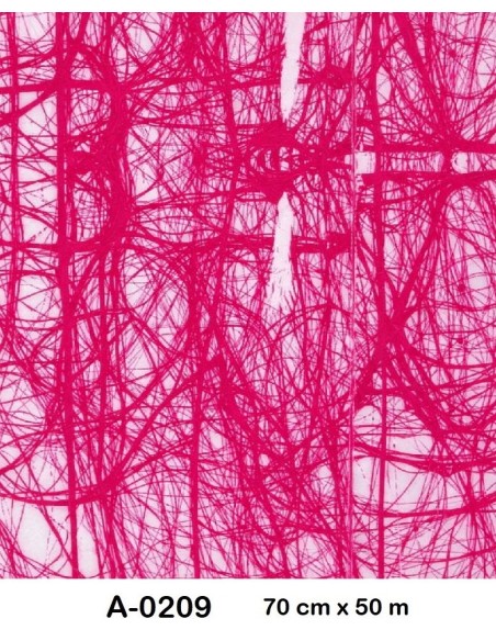 BOBINA POLIPROPILENO SIZOWEB 70CMX50M (CELOFAN) BLANCO/FUCSIA/ROJO