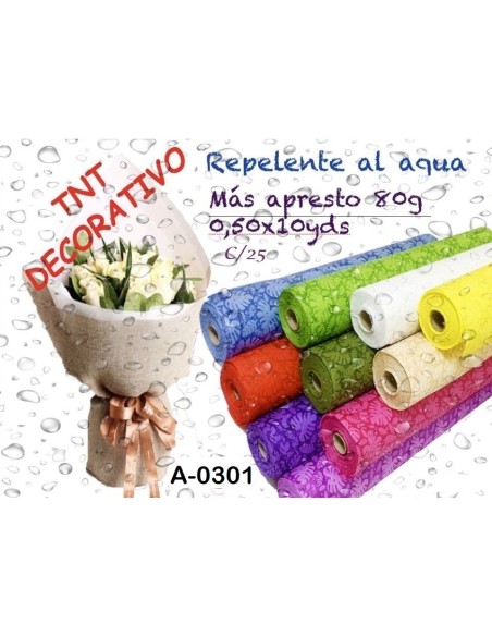 ENVOLTORIO TNT MONSTERA REPELENTE AL AGUA 50CM X10 YDS