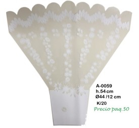 BOUQUET FLOR BLANCO 50PZS (A-0059)