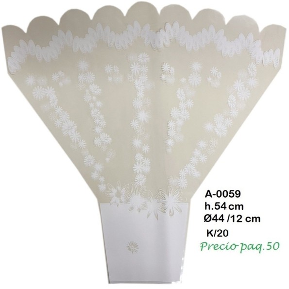 BOUQUET FLOR BLANCO 50PZS (A-0059)