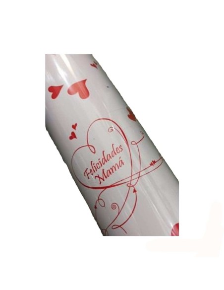 ROTOLO PERLATO STAMPATO 70X50 FELICIDADES MAMA