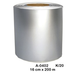 TUBULAR METALIZADO PLATA 16CM